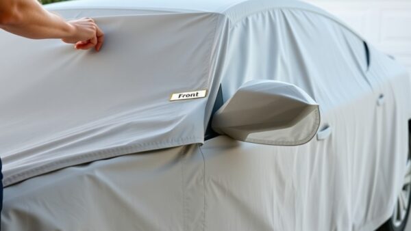 Unfold the Car Cover Properly
